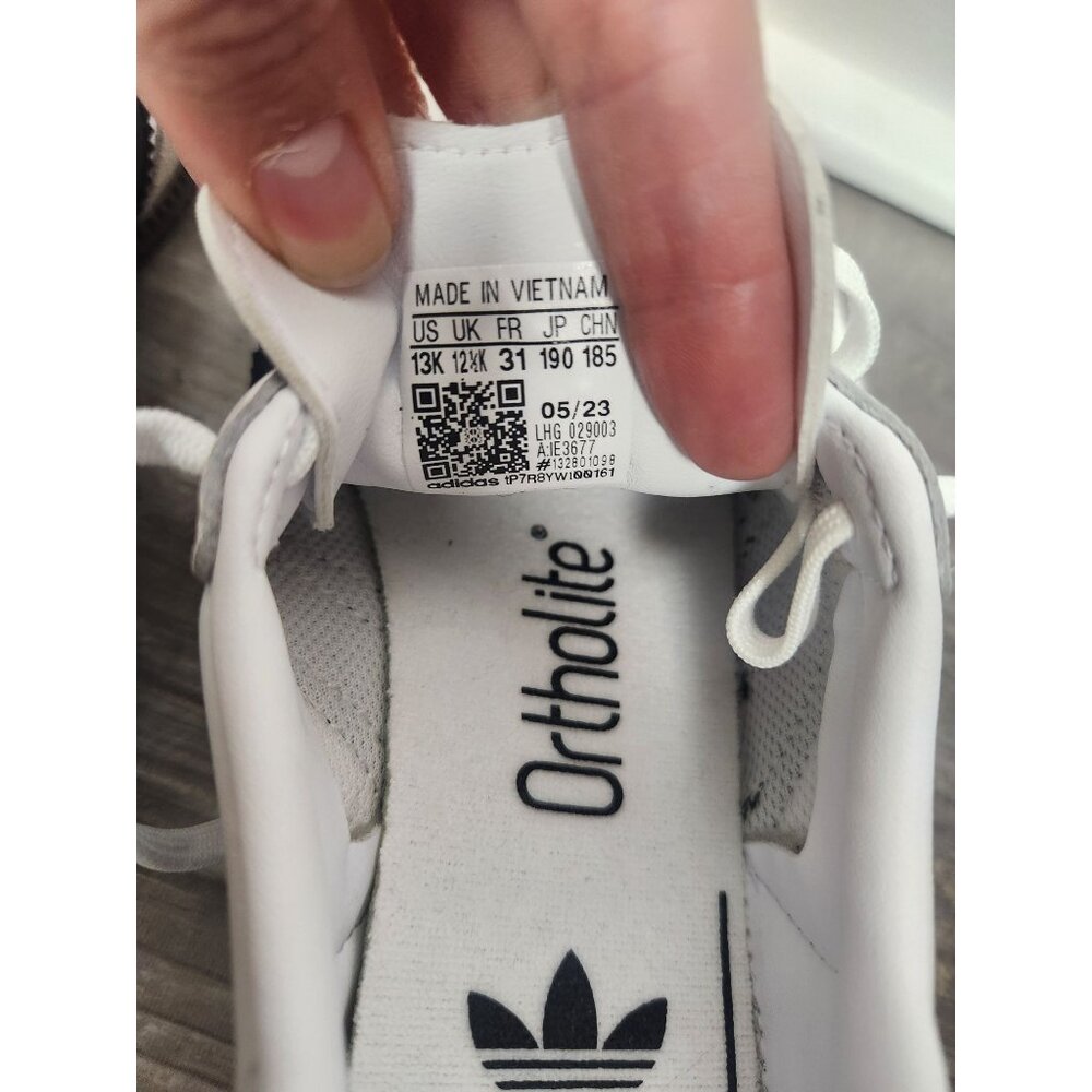 Adidas Kids Sz. 13 Samba OG Low White Black Gum Sneakers NWOT - Picture 4 of 5